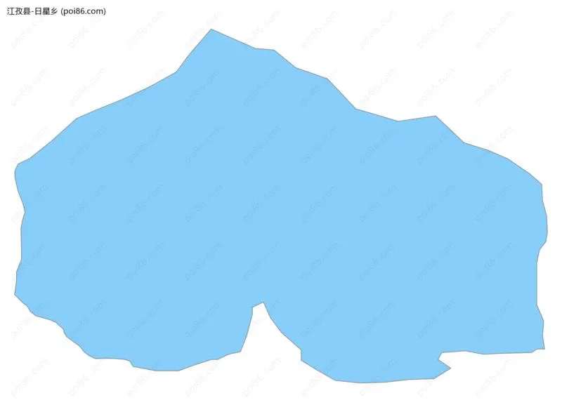 日星乡边界地图