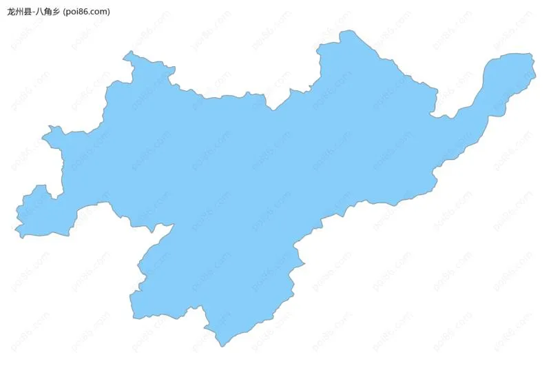 八角乡边界地图