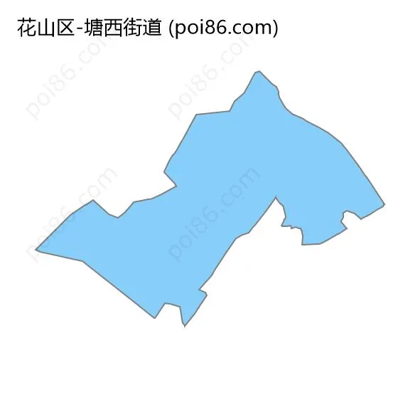 塘西街道边界地图