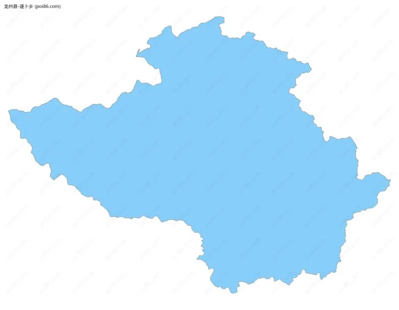 逐卜乡边界地图