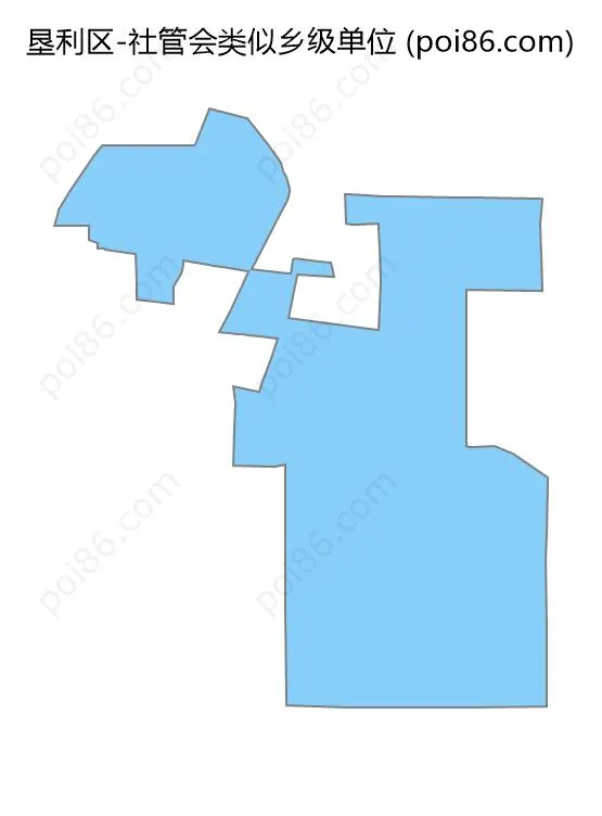 社管会类似乡级单位边界地图