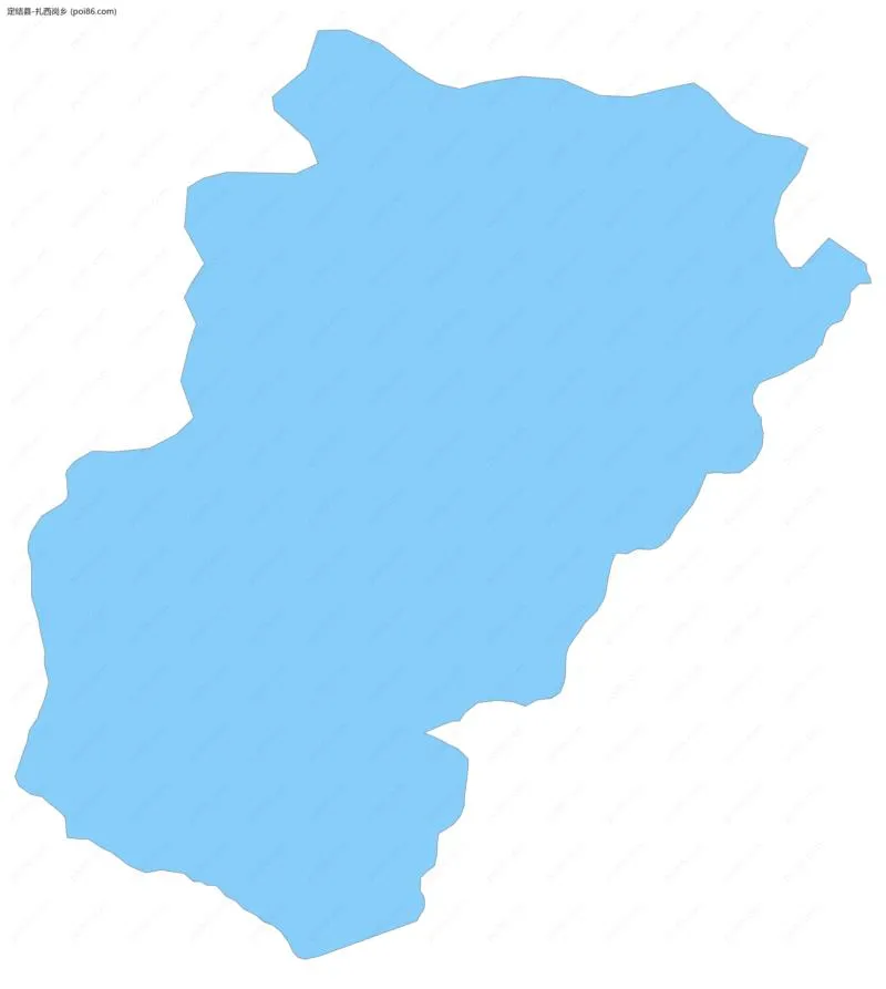 扎西岗乡边界地图