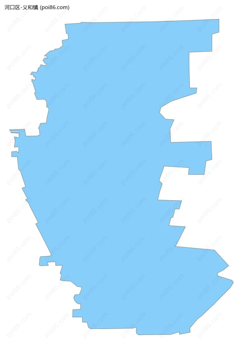 义和镇边界地图