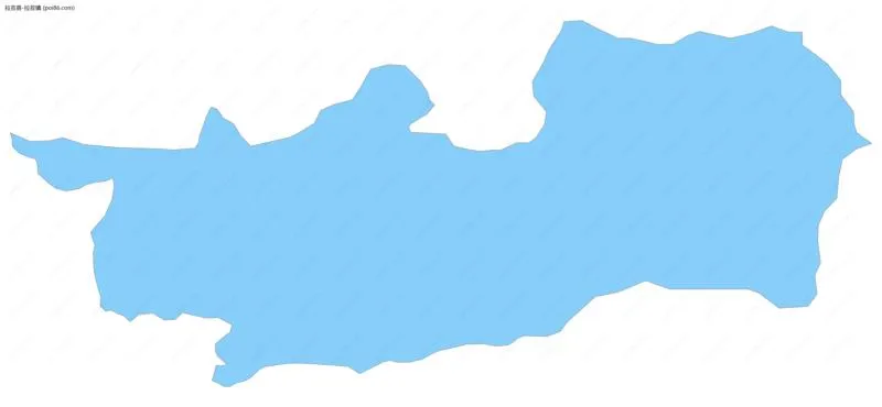 拉孜镇边界地图