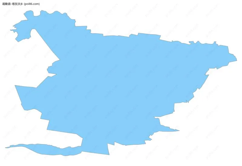 塔孜洪乡边界地图