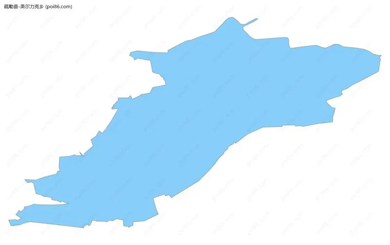 英尔力克乡边界地图