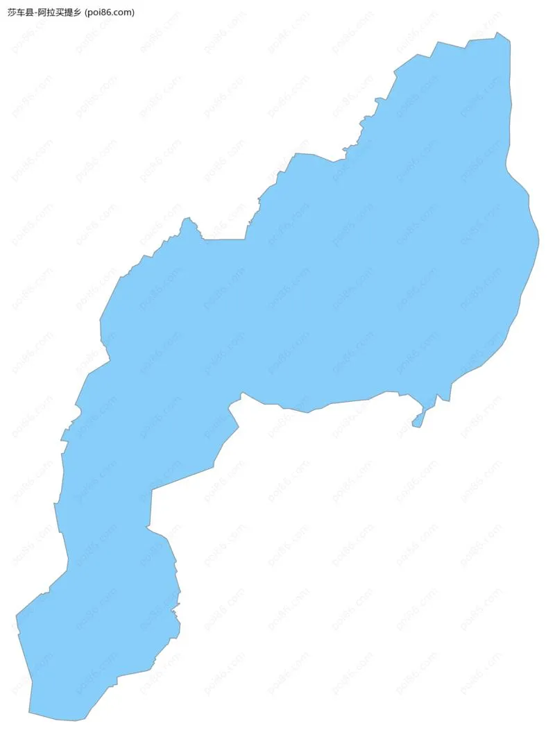 阿拉买提乡边界地图