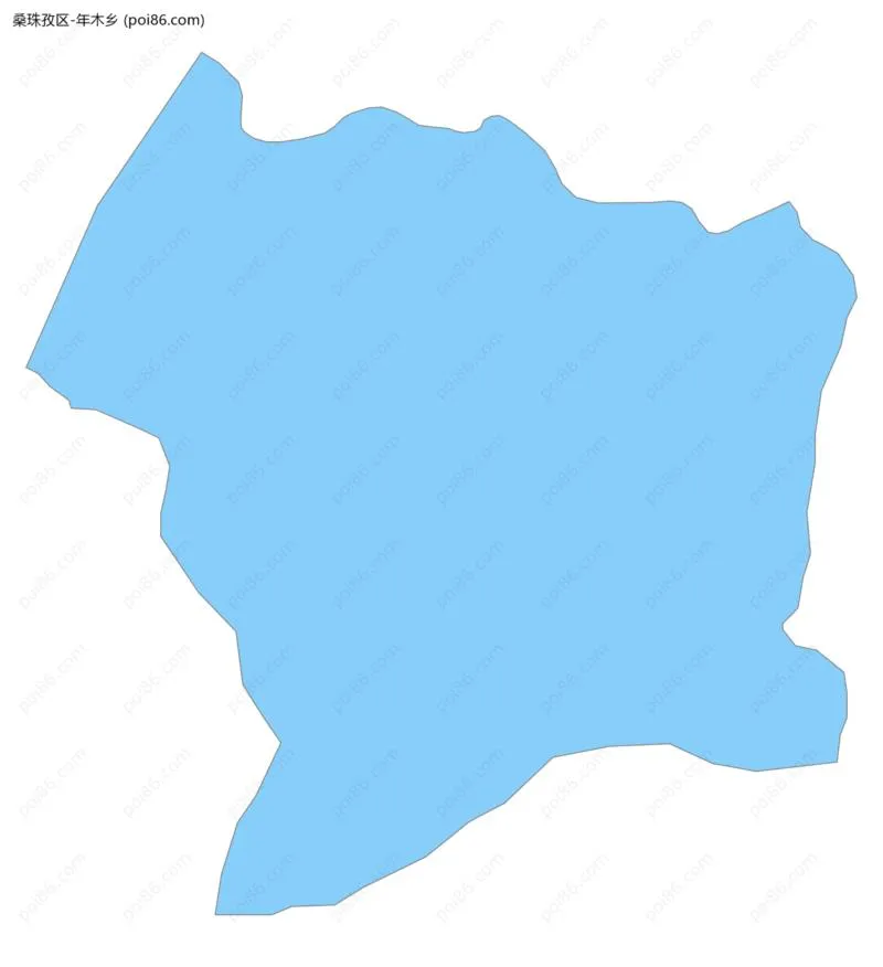 年木乡边界地图