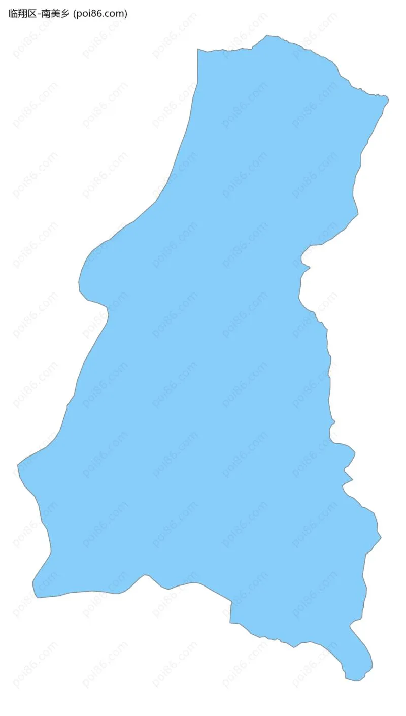 南美乡边界地图