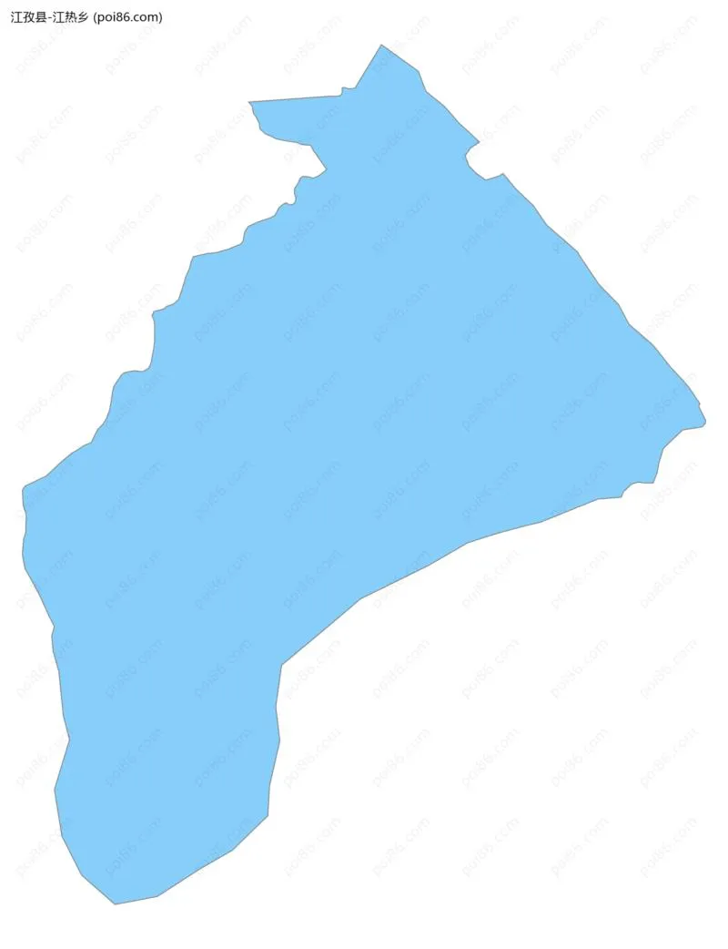 江热乡边界地图