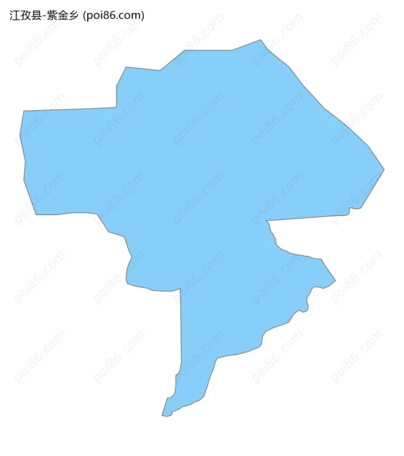 紫金乡边界地图