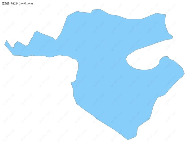 车仁乡边界地图