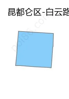 白云路街道边界地图