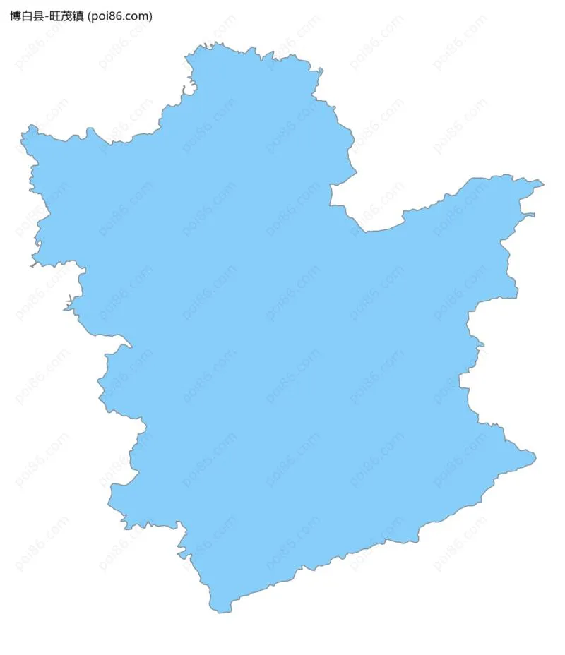 旺茂镇边界地图