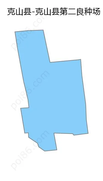 克山县第二良种场边界地图