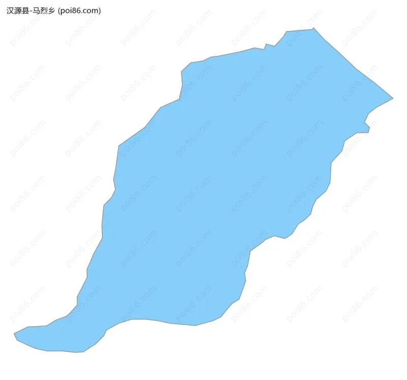 马烈乡边界地图