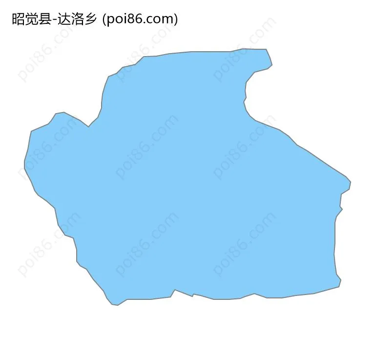 达洛乡边界地图