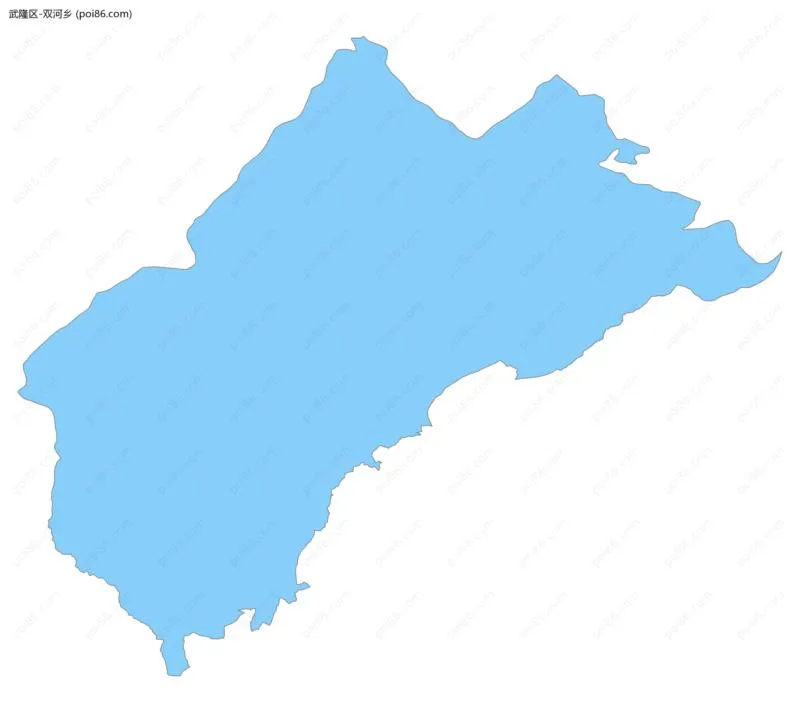 双河乡边界地图