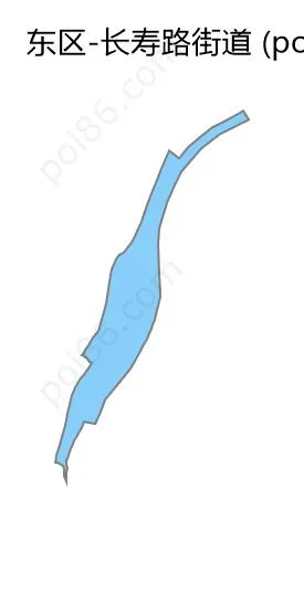 长寿路街道边界地图