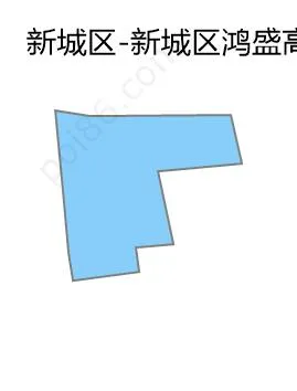 新城区鸿盛高科技园区边界地图