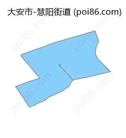 慧阳街道边界地图