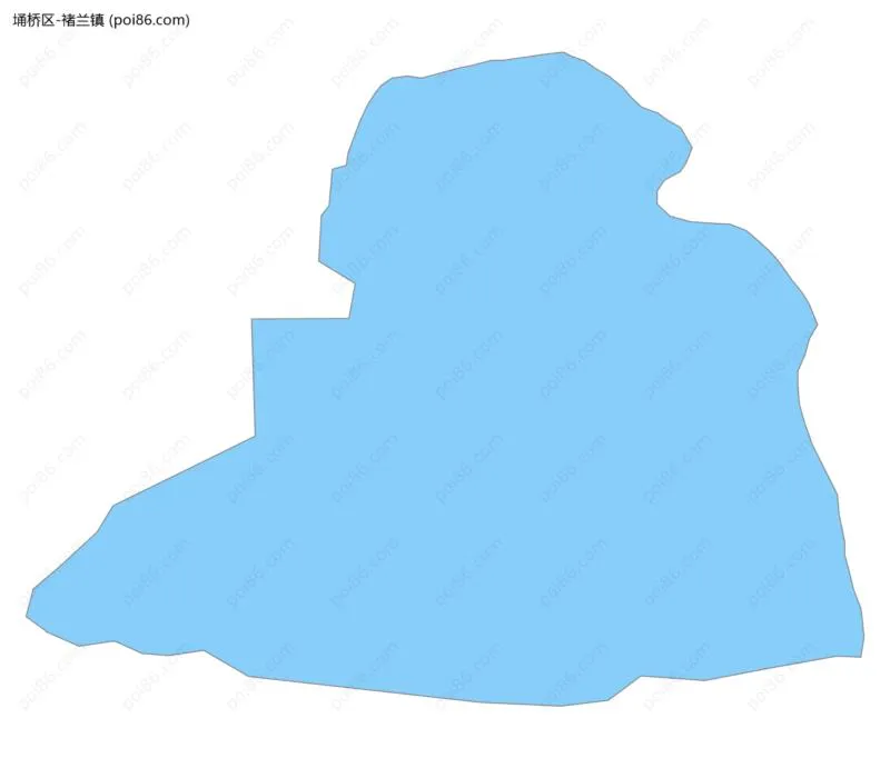 褚兰镇边界地图