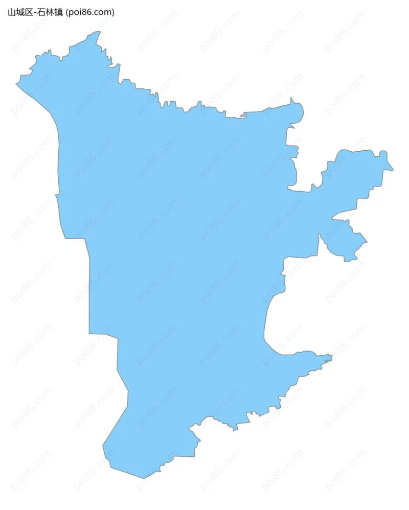 石林镇边界地图