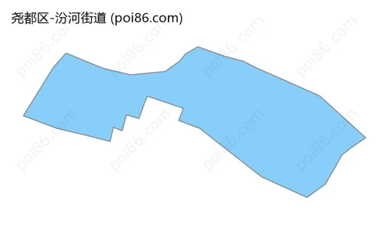 汾河街道边界地图