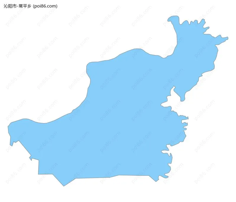 常平乡边界地图