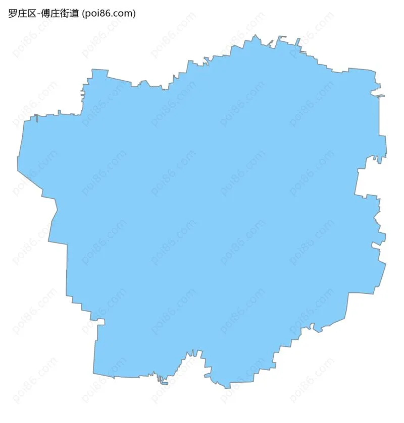 傅庄街道边界地图