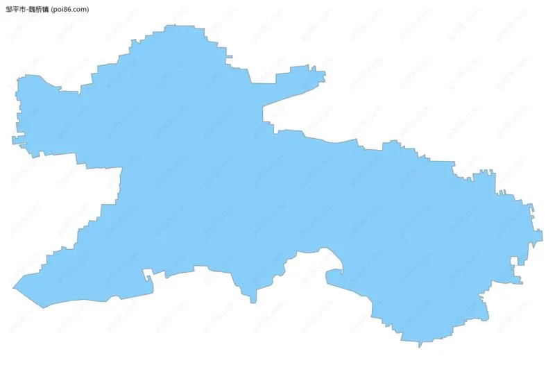 魏桥镇边界地图