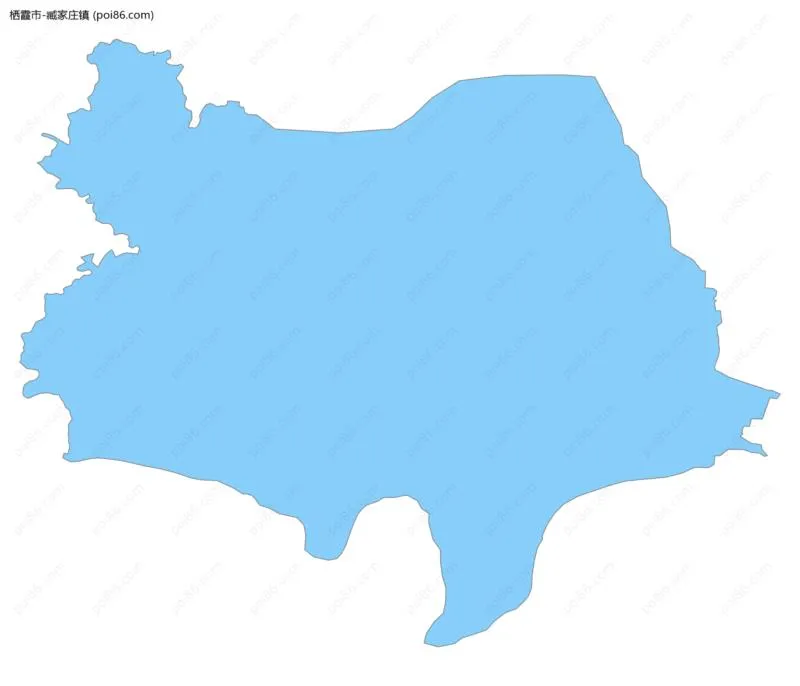 臧家庄镇边界地图