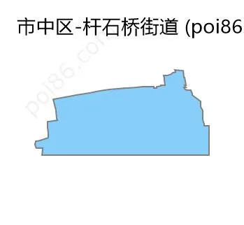 杆石桥街道边界地图