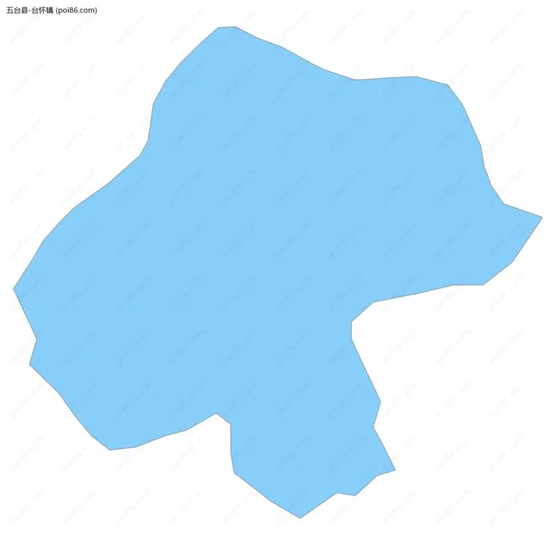 台怀镇边界地图