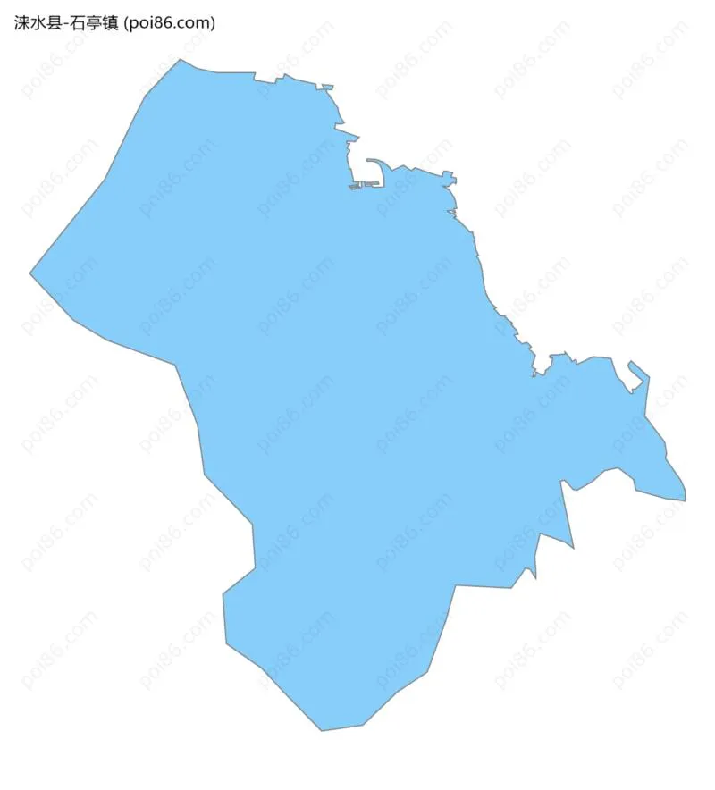 石亭镇边界地图