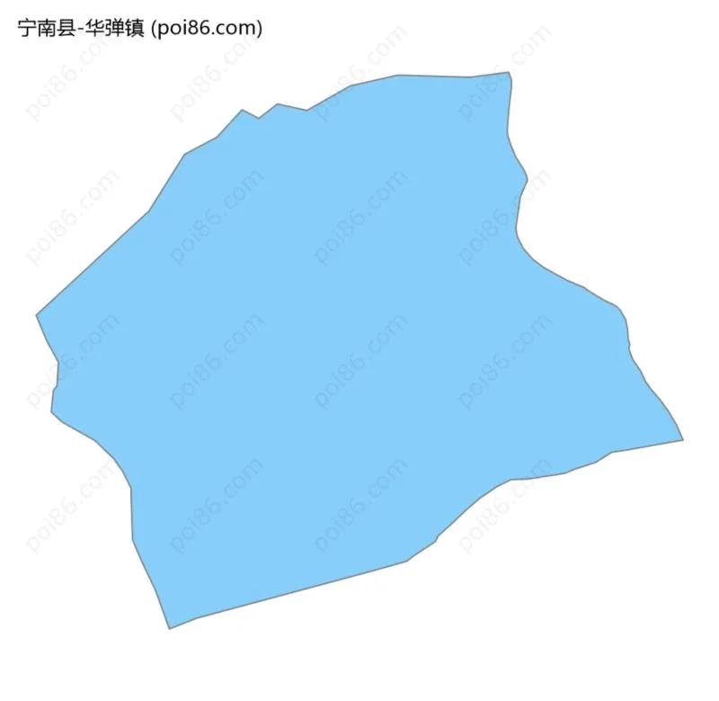 华弹镇边界地图