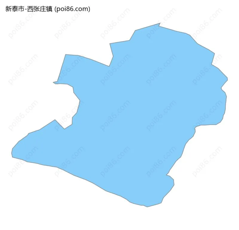 西张庄镇边界地图