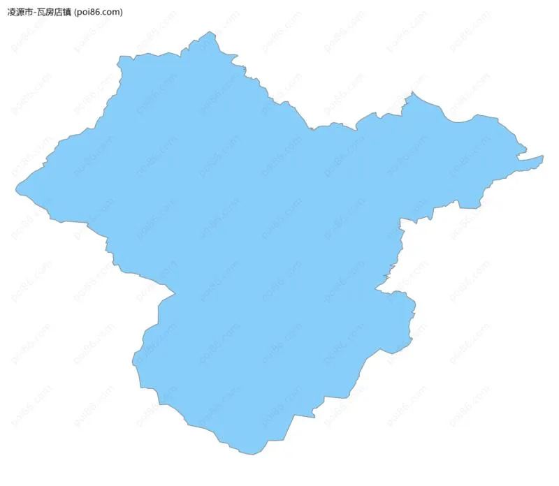 瓦房店镇边界地图