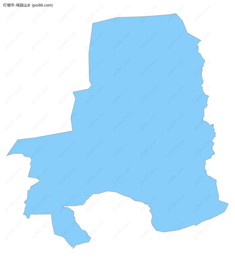 鸡冠山乡边界地图