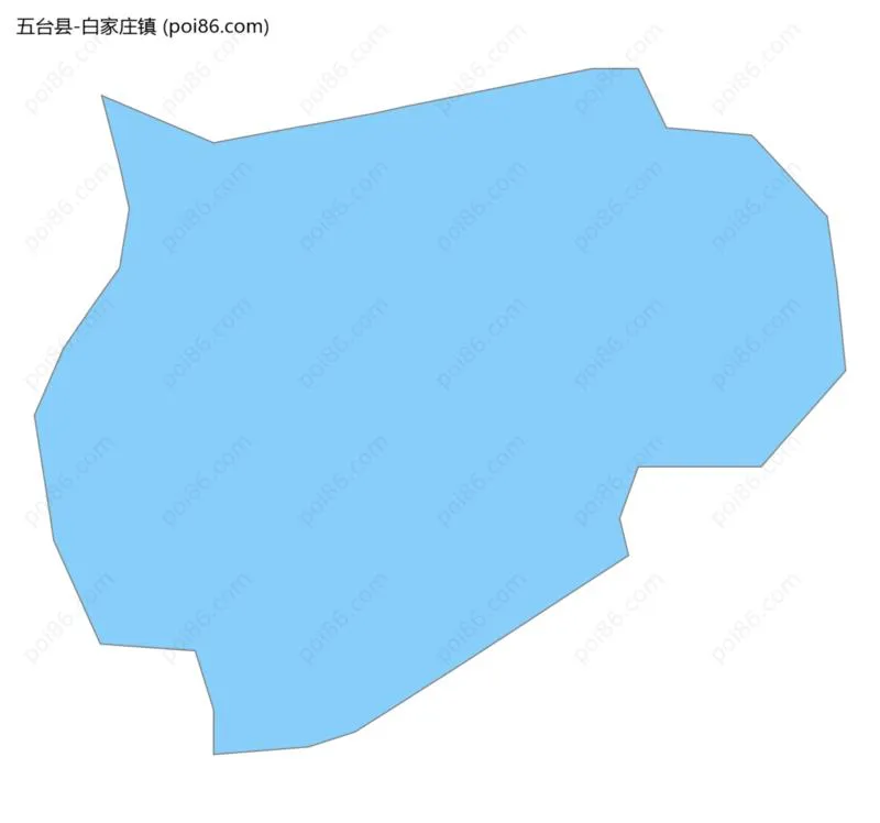 白家庄镇边界地图