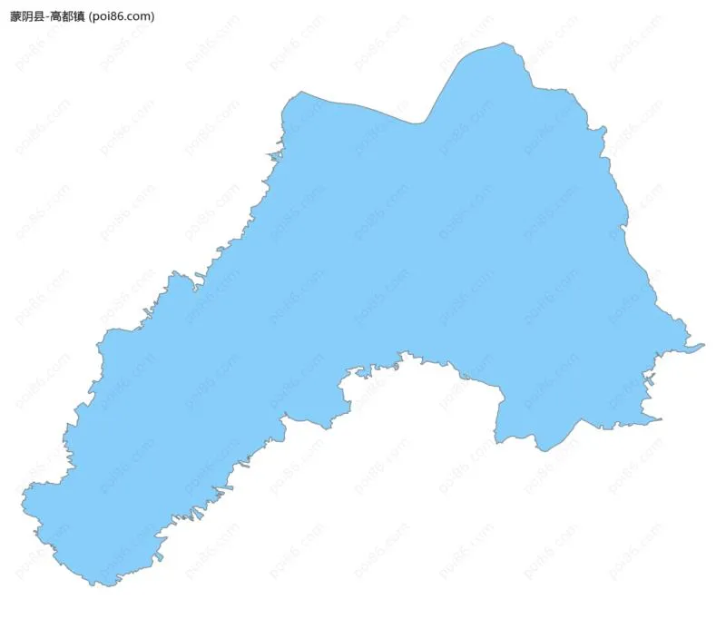 高都镇边界地图