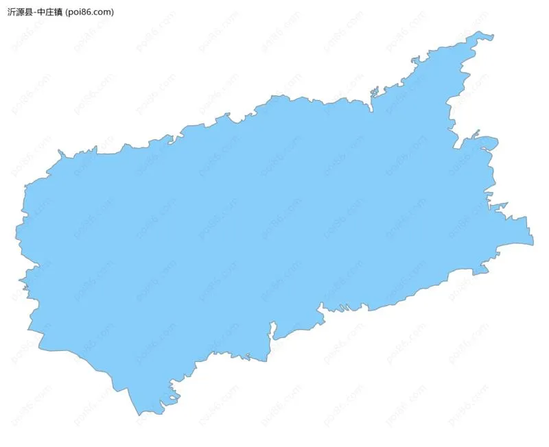 中庄镇边界地图