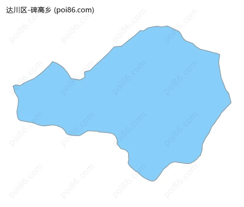 碑高乡边界地图