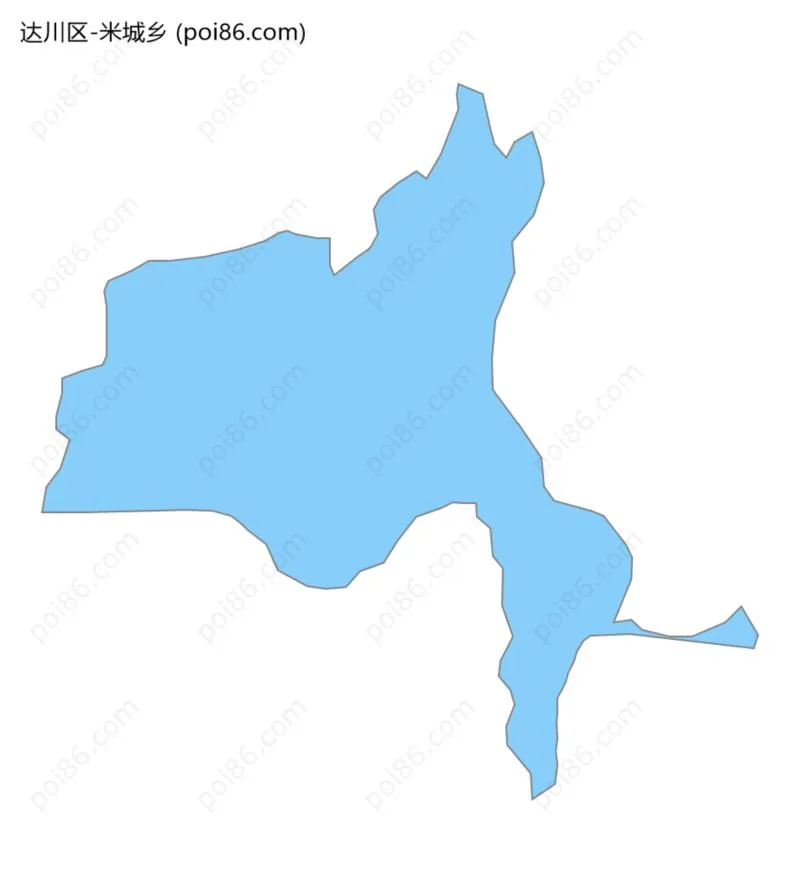 米城乡边界地图