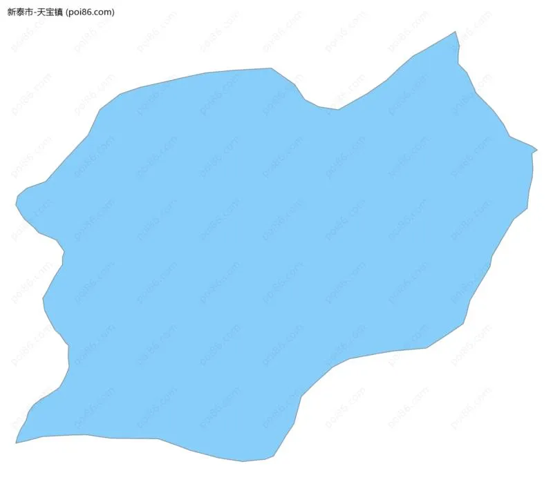 天宝镇边界地图