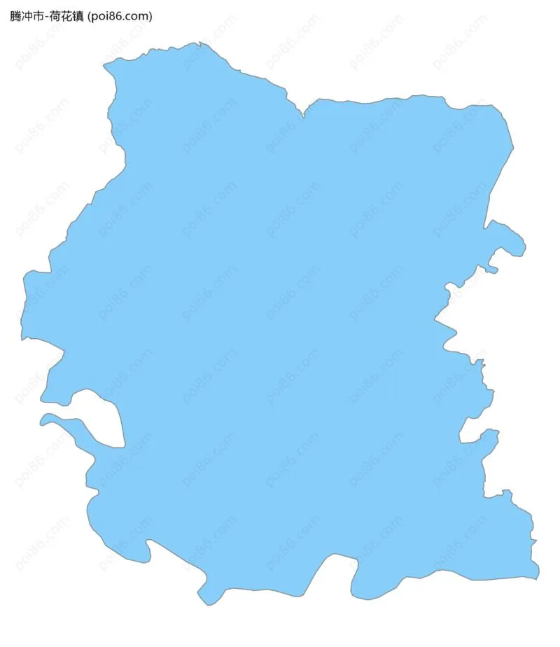 荷花镇边界地图