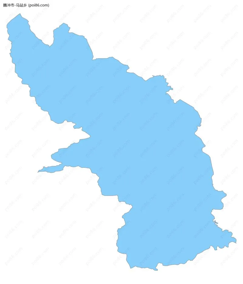 马站乡边界地图