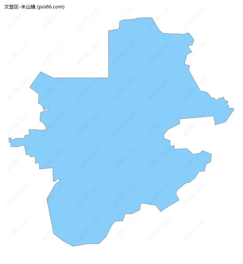 米山镇边界地图