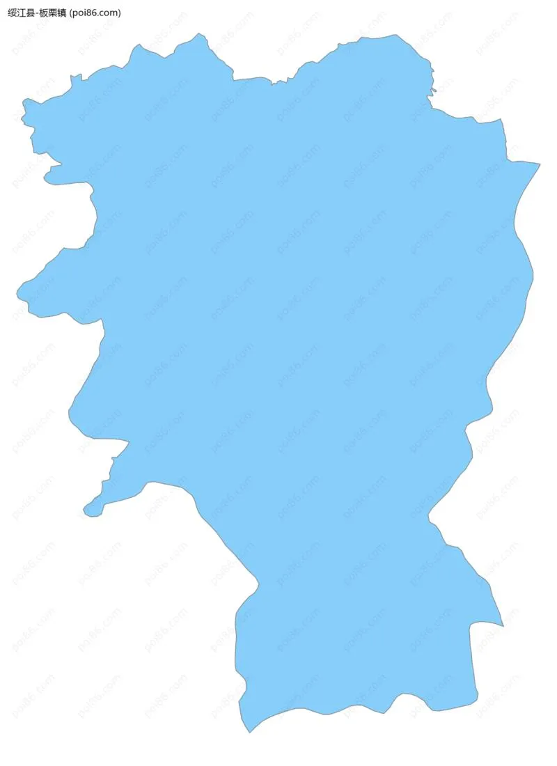 板栗镇边界地图