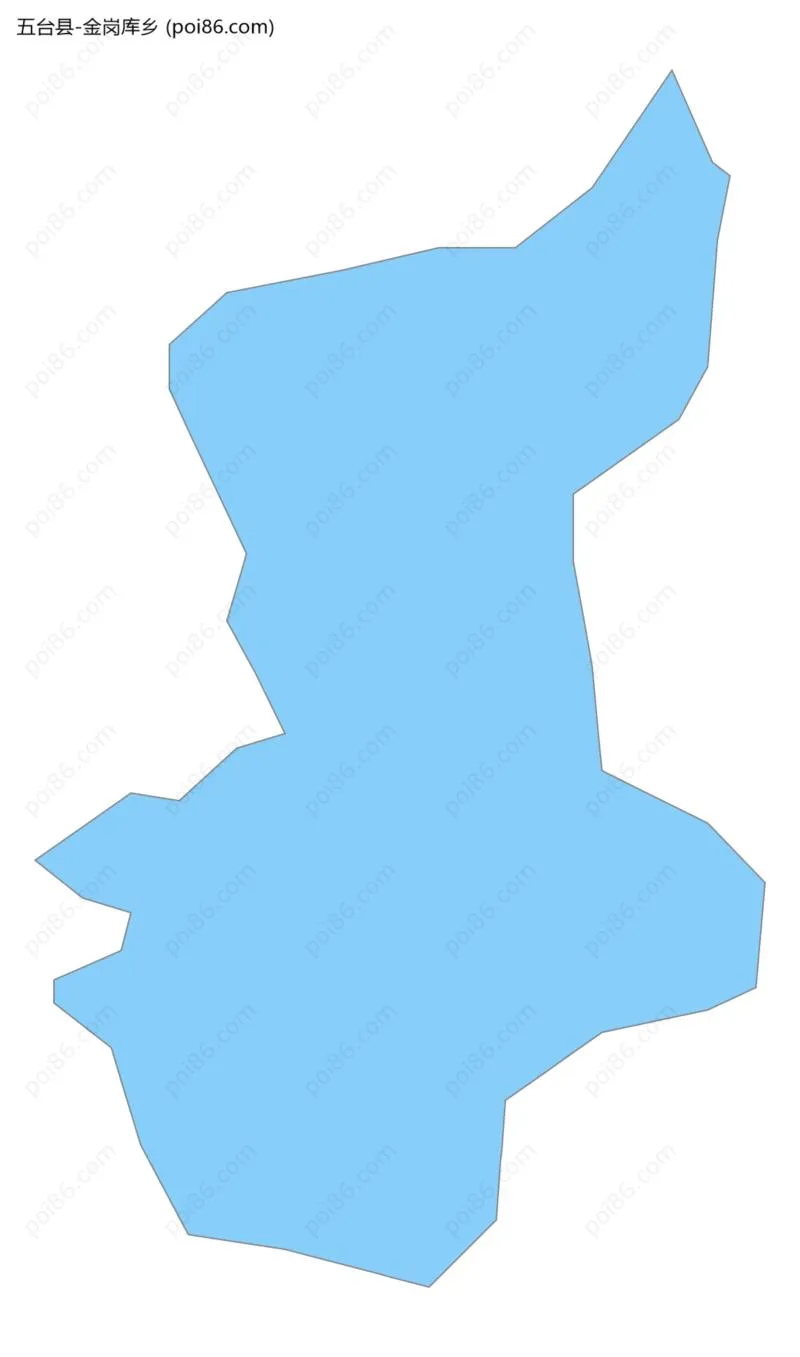 金岗库乡边界地图